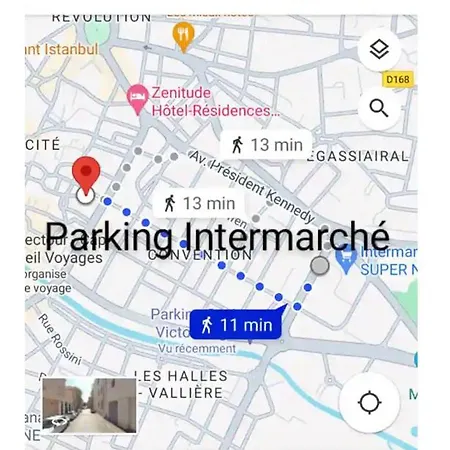 Apartment T2 Cozy Proche Des Halles Climatise